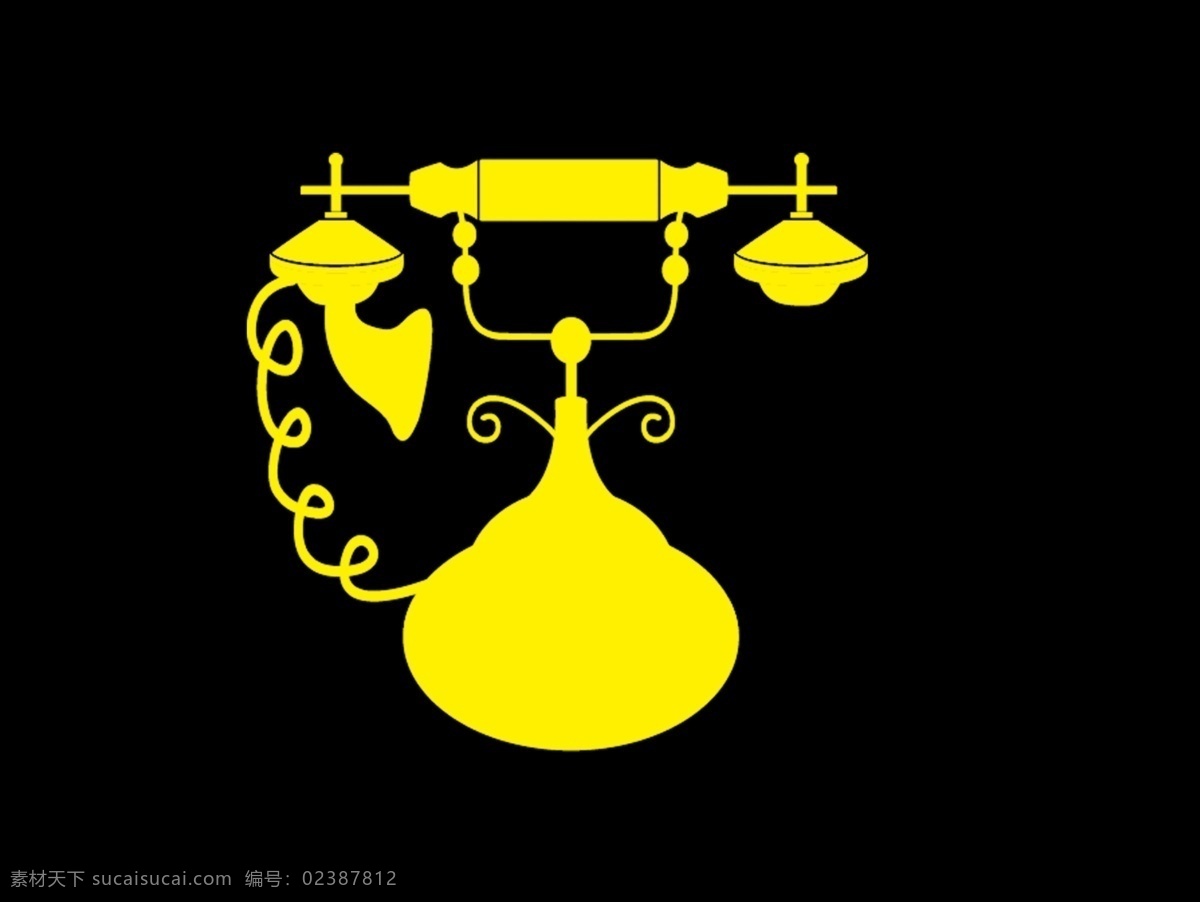 古典电话 电话 古典 古老 欧式 黑色