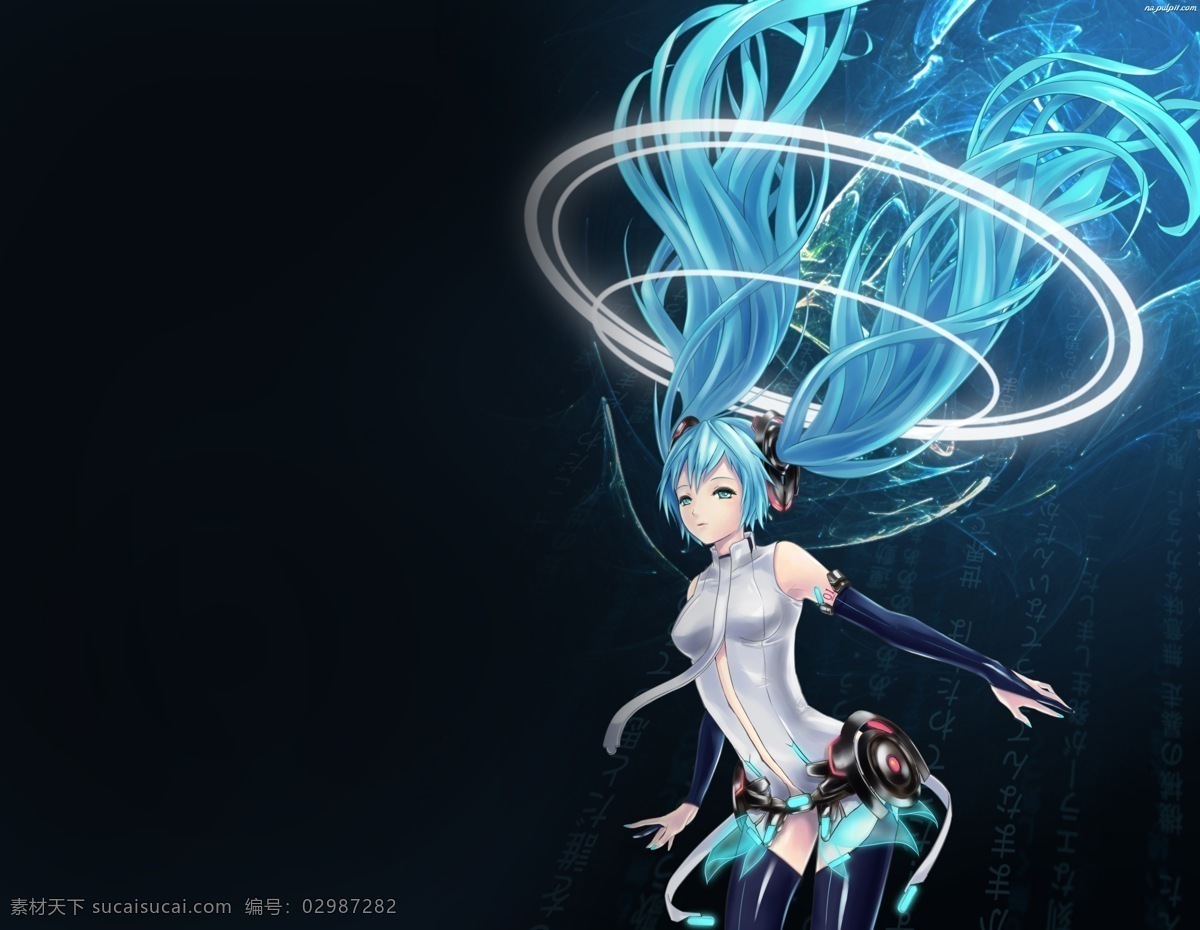 初音 vocaloid hatsune miku 初音未来 长发 飘逸 动漫美女 手绘美女 美少女 美女 高清壁纸 动漫壁纸 美女壁纸 壁纸 动漫人物 动漫动画