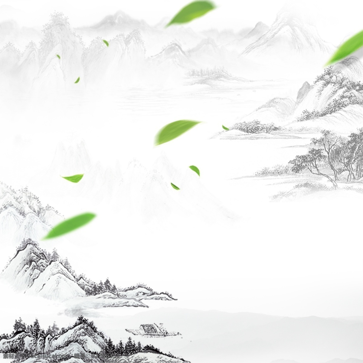 普洱 茶叶 促销 主 图 中国风 水墨画背景 顺风包邮 茶叶促销 简约 古风 主图背景 节日促销 淘宝主图 活动促销