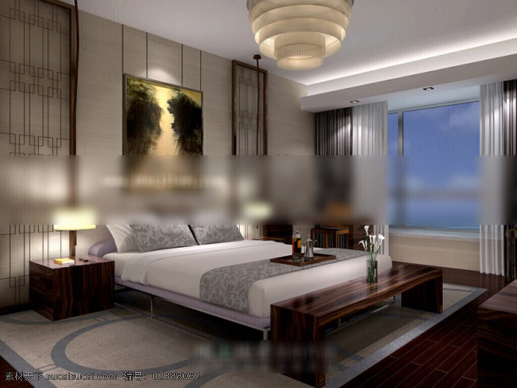 卧室 3d 模型 3d模型下载 3dmax 现代风格模型 欧式风格 复古 经典风格