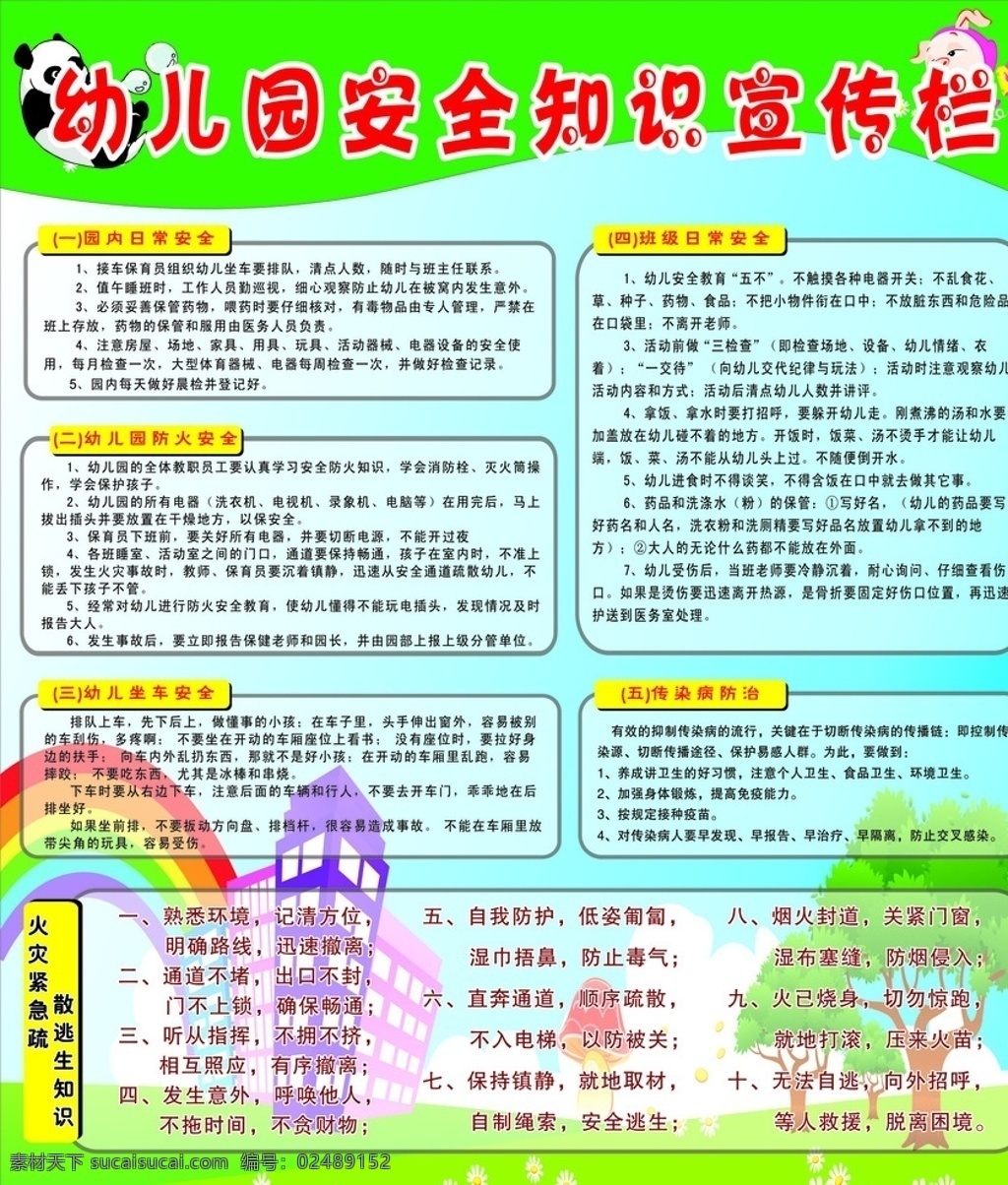 幼儿安全知识 安全宣传 幼儿园安全 宣传栏背景 绿色背景