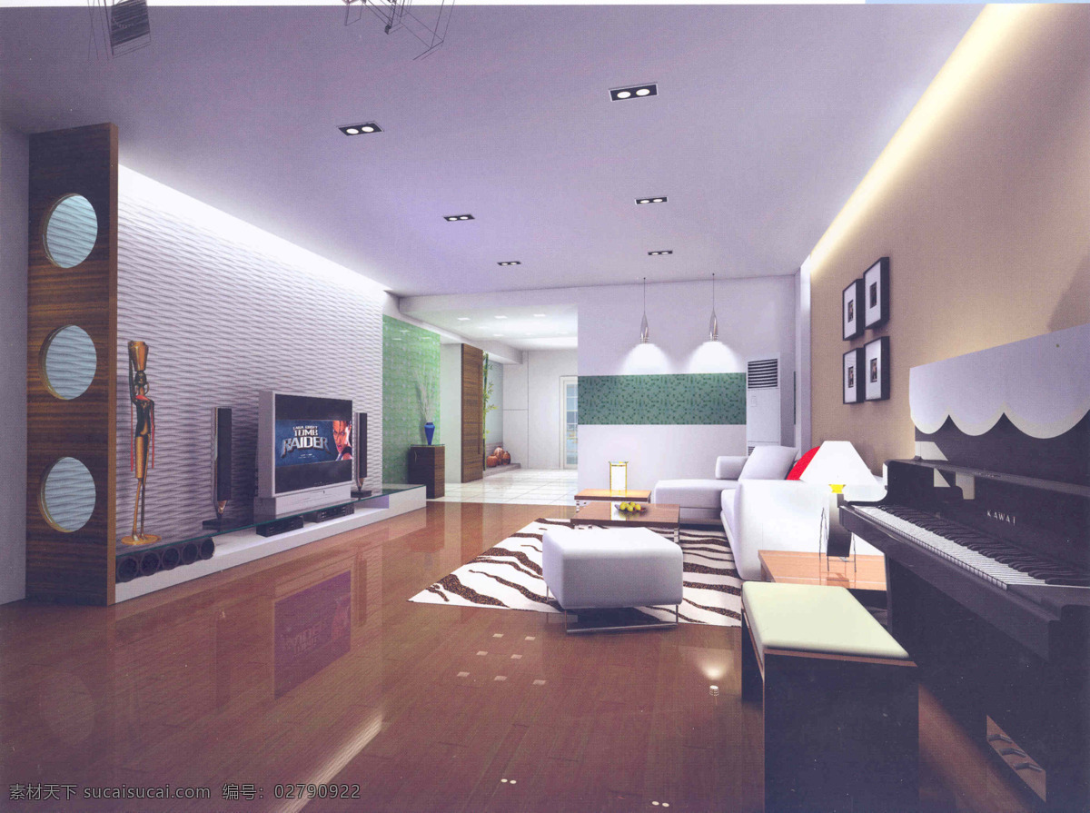 高档 住宅 客厅 3d 模型 max 大厅 豪华 华丽 室内装修 3d模型素材 室内装饰模型