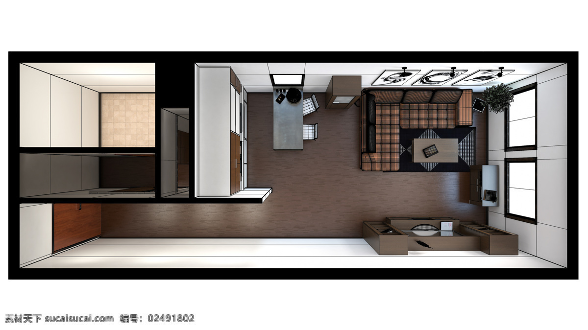 小 户型 3d 格局 设计图 格局图 客厅 室内设计 效果图 小户型 环境家居