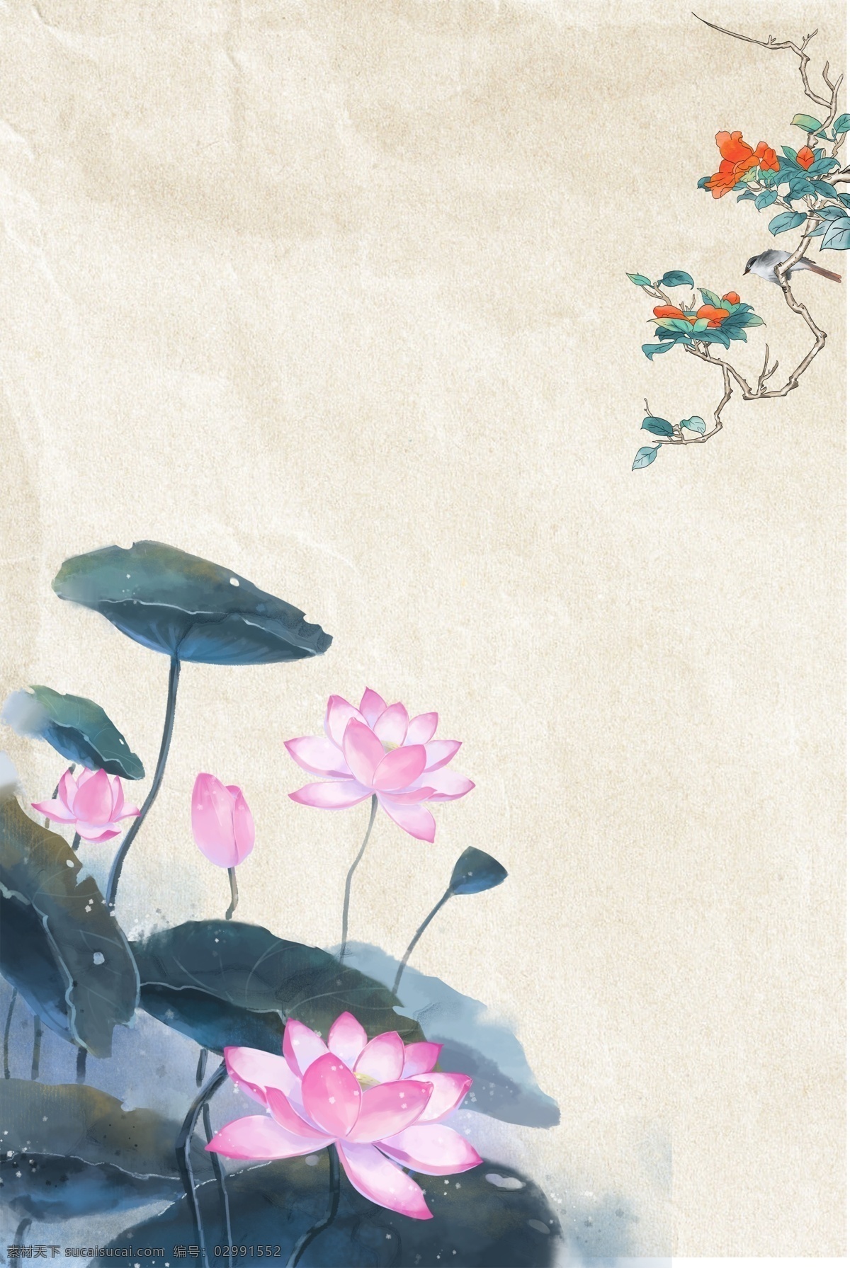 古风 灰色 简约 风 海报 banner 背景 灰色背景 简约风格 psd源文件 淘宝 天猫 海报背景 花卉 纹理 开心