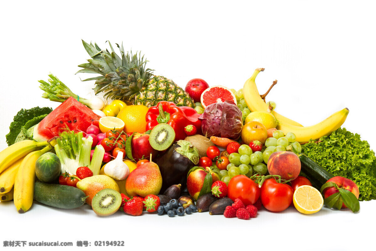 水果蔬菜 水果 蔬菜 新鲜水果 绿叶 果类 食品 苹果 香蕉 葡萄 哈密瓜 橙子 柠檬 椰子 泥猴桃 卷心菜 花椰菜 红萝卜西红柿 辣椒 洋葱 生物世界