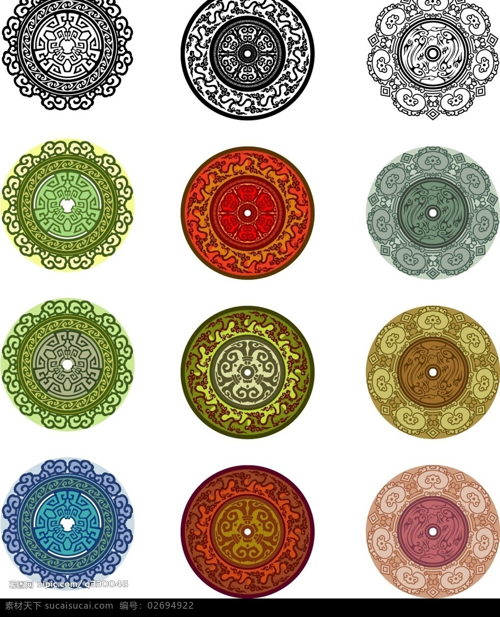 圆条纹 花纹 条纹 底纹 圆纹 清新 舒爽 大方 简洁的花纹 其他矢量 矢量素材 各种条纹 矢量图库