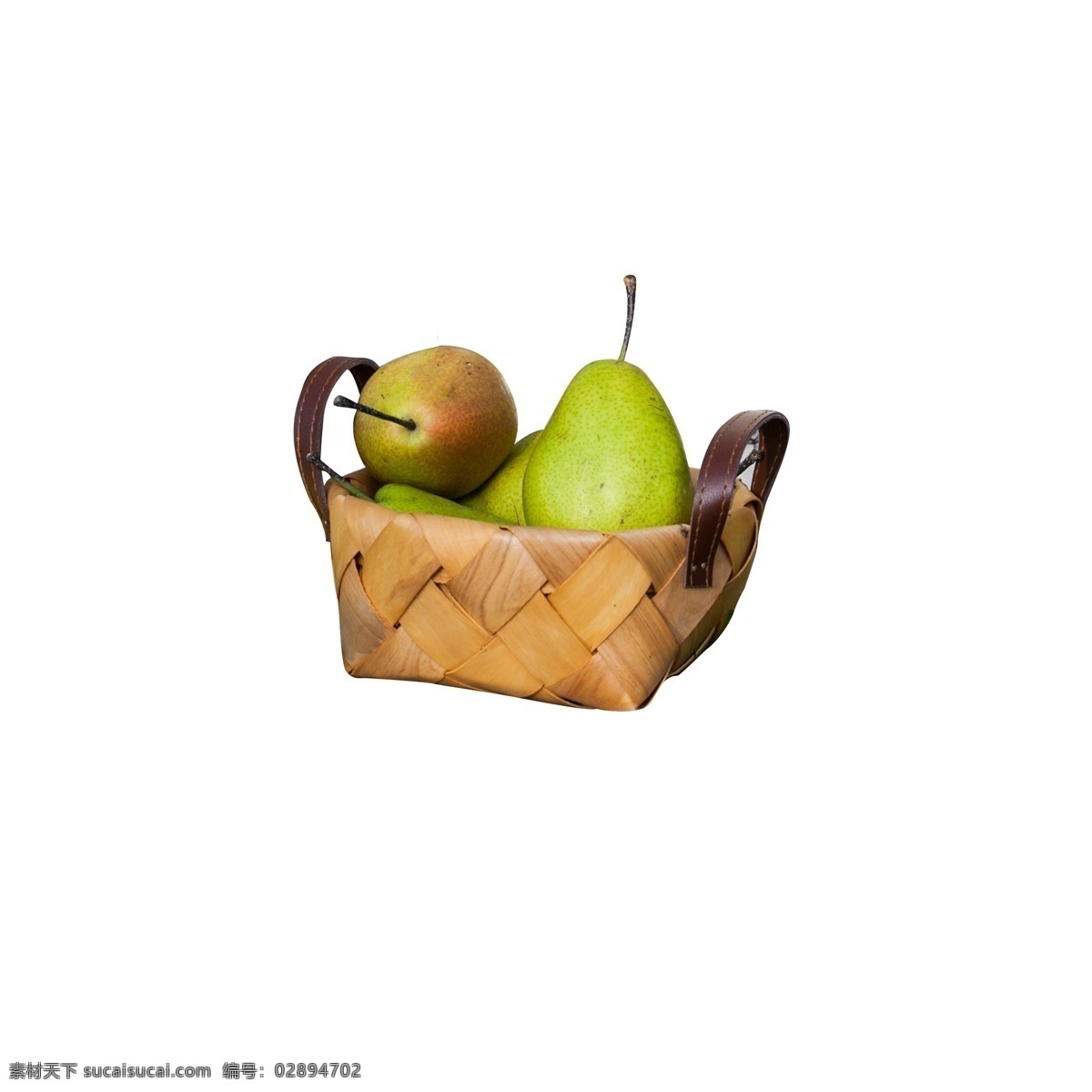 灰色 立体 水果 盒子 元素 创意 包装 装饰 梨子 食物 纹理 真实 美食 味道 篮子 编织 果实