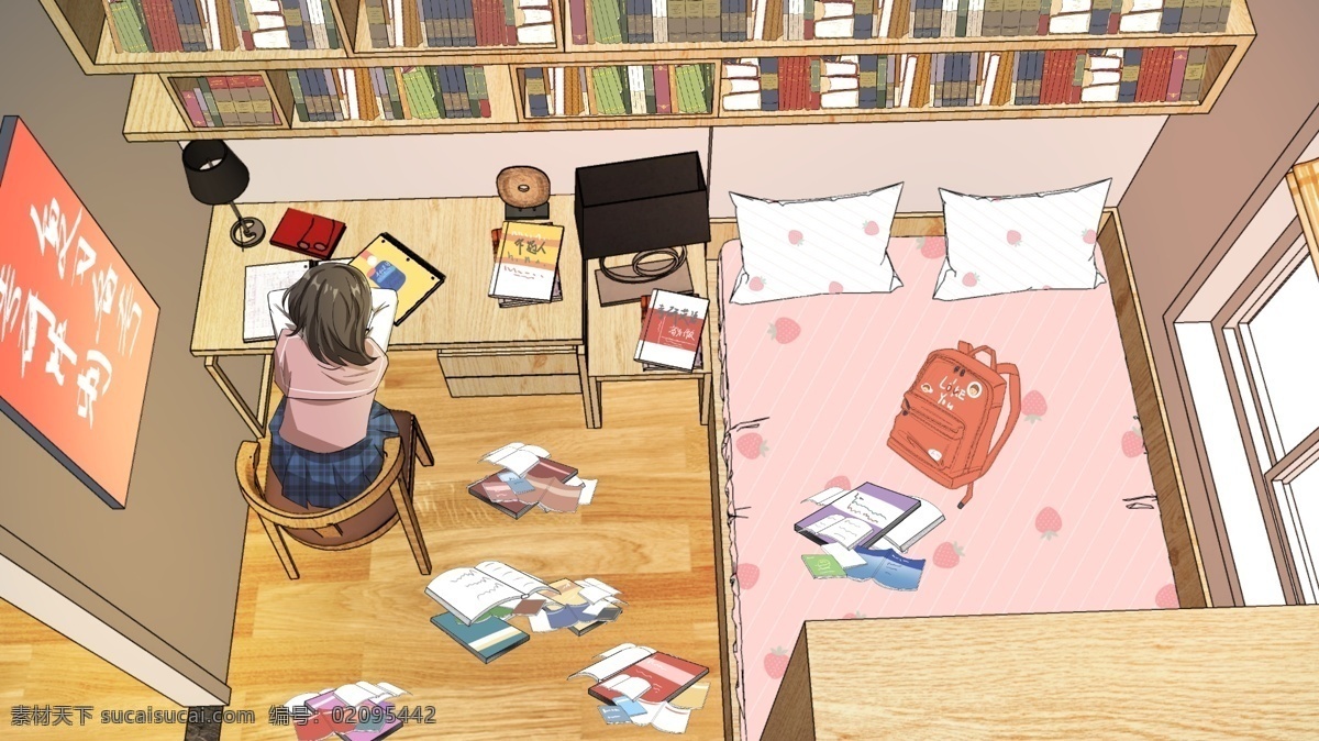 原创 考研 生 备考 冲刺 插画 教育 手机 微信 banner 研究生 海报 考试 活动 宣传 培训 辅导 微博 头图 背景 壁纸 闪屏 启动 开机页 努力 奋斗