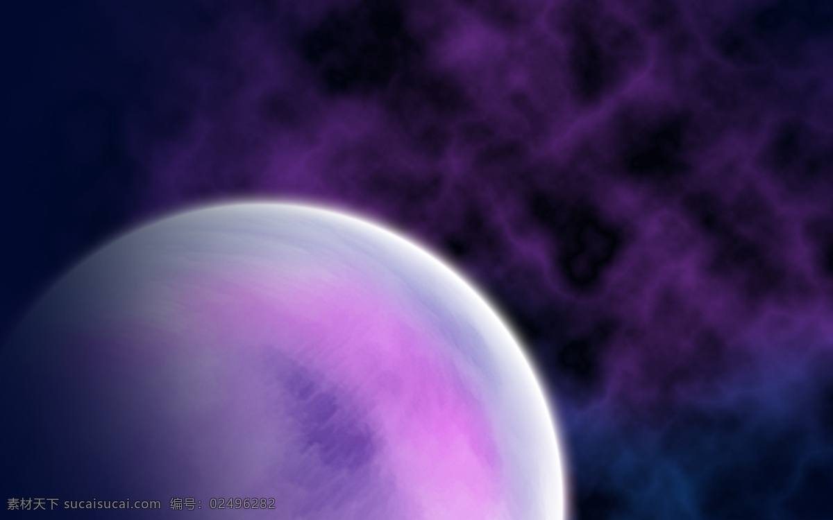 紫色星空 星空 星球 紫色 绚丽 大气 黑色