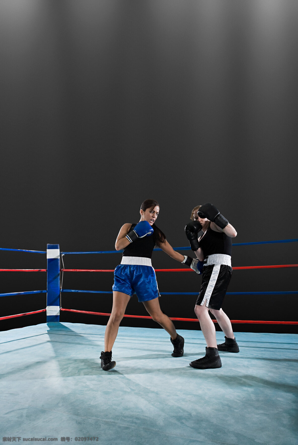 擂台 上 训练 女 拳击手 自信 比赛 拳击手套 拳击 搏击 力量 女人 肌肉 高清图片 商务人士 人物图片