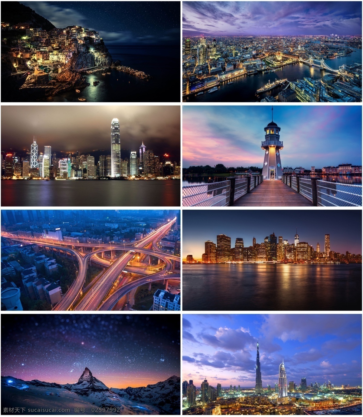夜景背景 唯美 星空 城市 夜景 背景 黑色