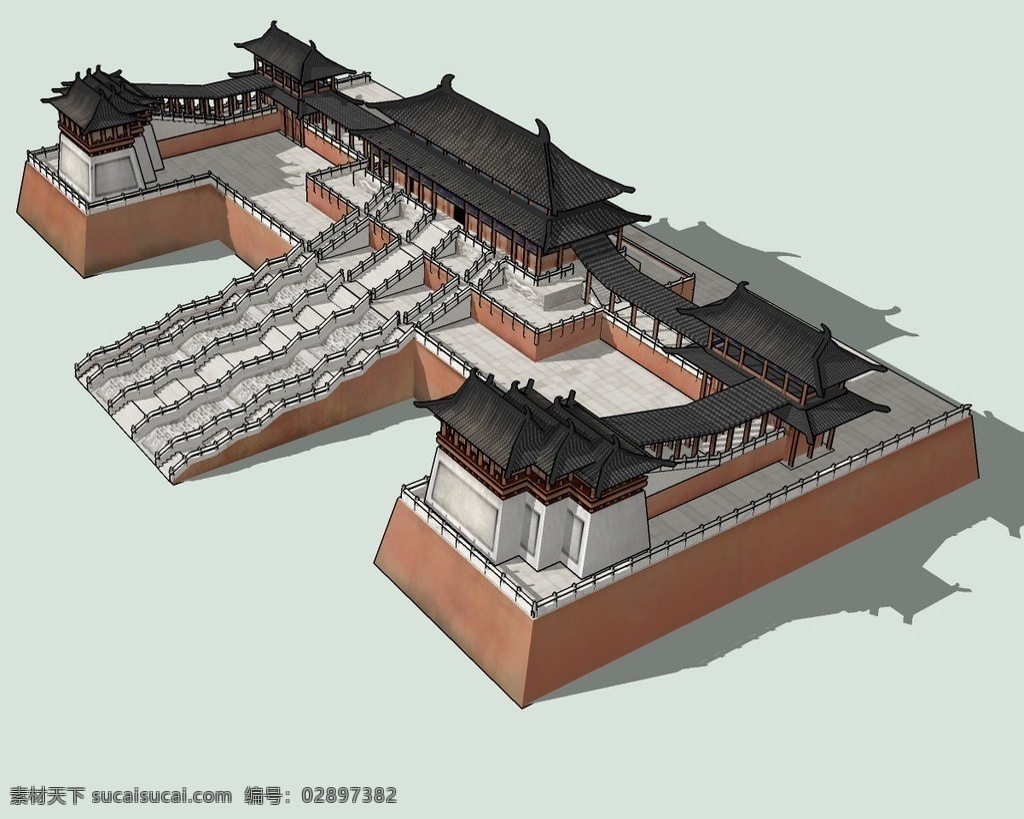 大明宫 含 元 殿 3d 模型 古建 唐风 石雕 石刻 石阶 栏杆 木作 牌匾 阁楼 门窗 砖瓦 飞檐 斗拱 柱子 三维 立体 skp模型 poss 造型 经典 仿古 装饰 民族风 中国元素 精模 3d模型精选 其他模型 3d设计模型 源文件 skp