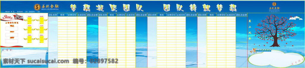 业绩墙 龙虎榜 蓝色 白色