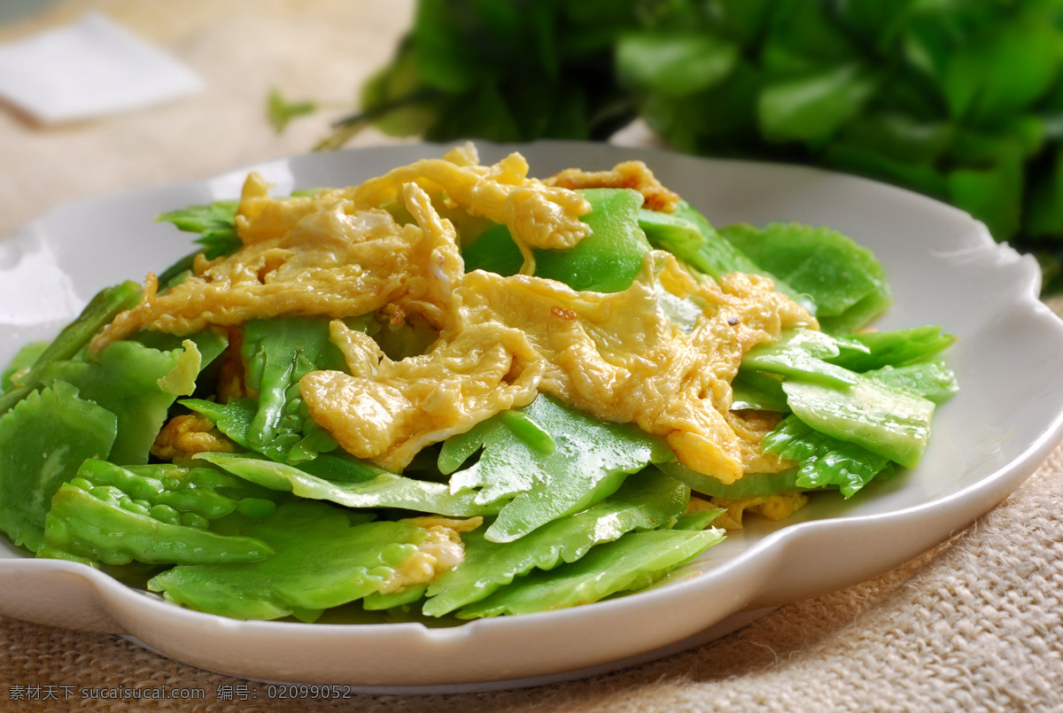 苦瓜炒蛋 美食 传统美食 餐饮美食 高清菜谱用图
