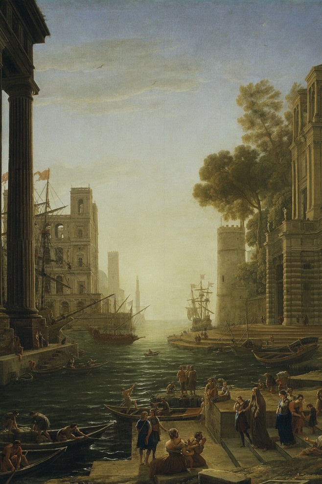 圣保罗 马奥 斯蒂亚 风景油画 油画作品 风景名画 著名油画 国外油画 西方古典油画 油画 艺术 建筑 圣保拉 船 港口 巴洛克 宗教艺术 法国画家 克劳德洛兰 普拉多 克劳德 洛兰 作品 绘画书法 文化艺术