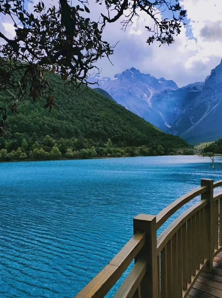 山水风景 山 水 风景 桥 树 自然景观