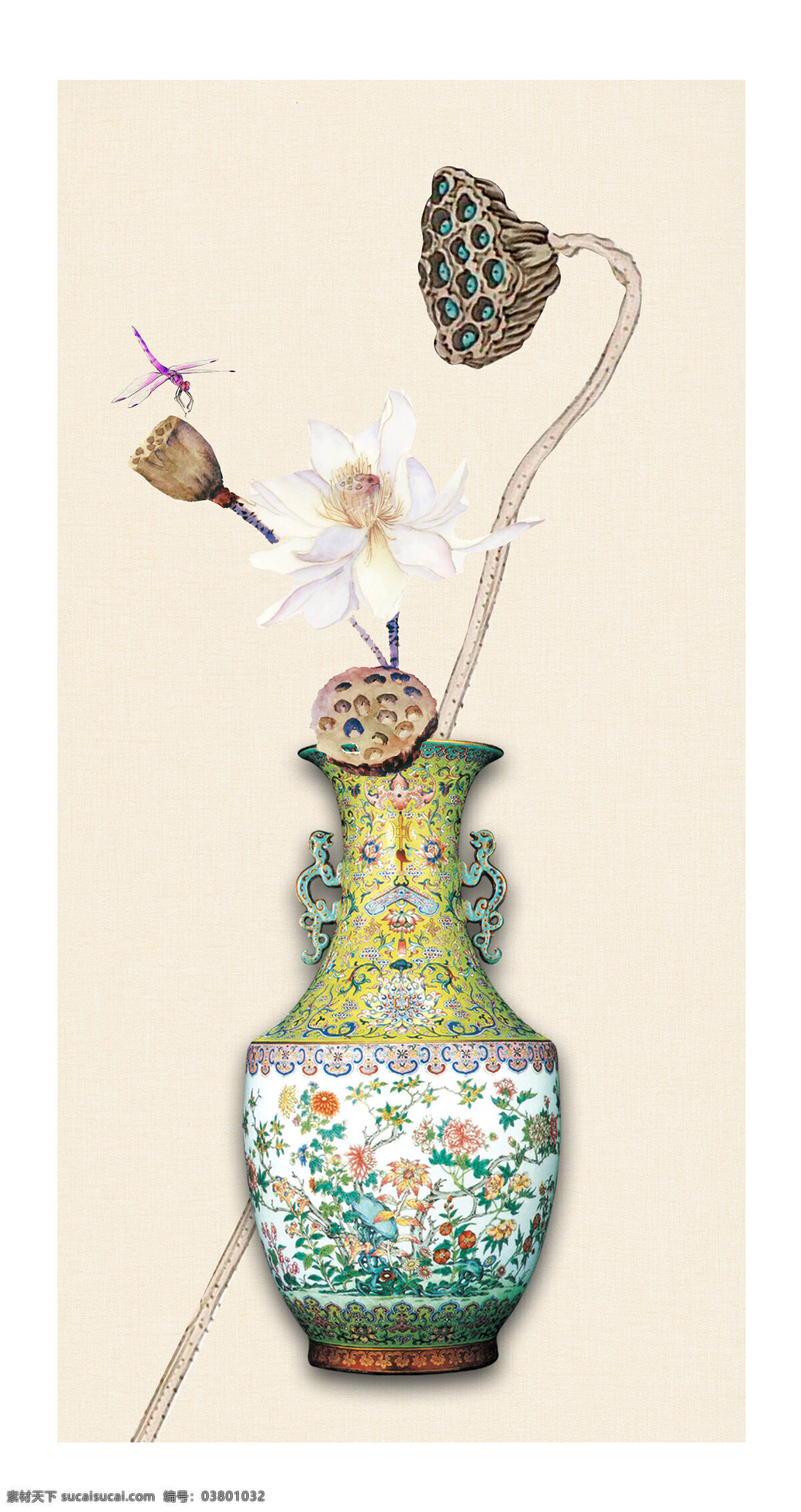 中式 花瓶 过道 玄关 茶台 文化艺术 传统文化