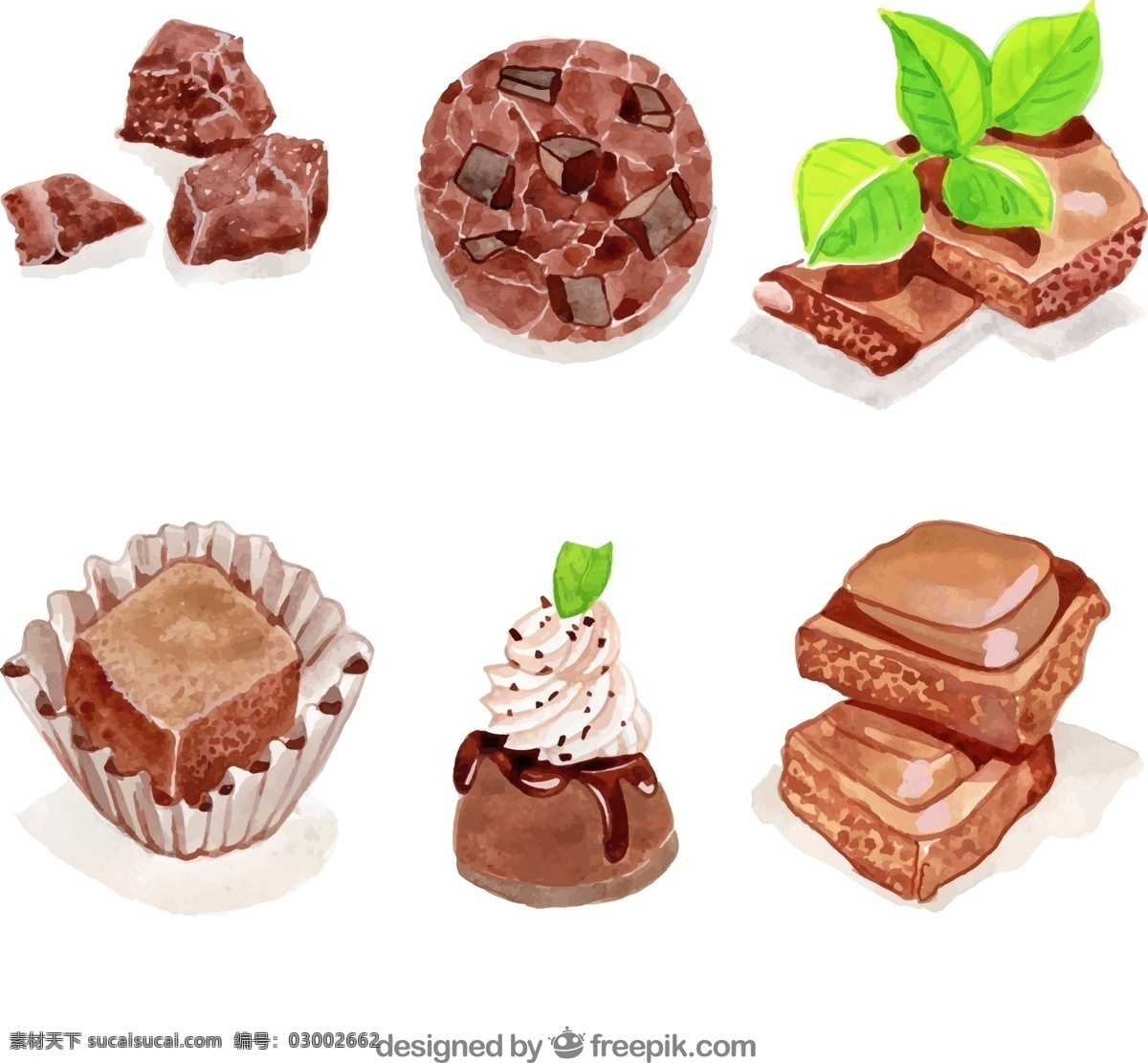 彩绘 美味 巧克力 零食 薄荷 曲奇饼干 生活用品 生活百科 餐饮美食