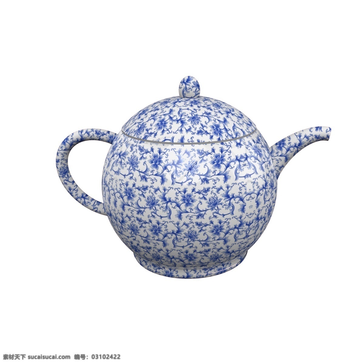 青花 小 茶壶 免 抠 小茶壶 瓷器 陶瓷小茶壶 青花茶壶 瓷器茶壶 传统文化 茶叶 喝茶 泡茶 茶文化 养生