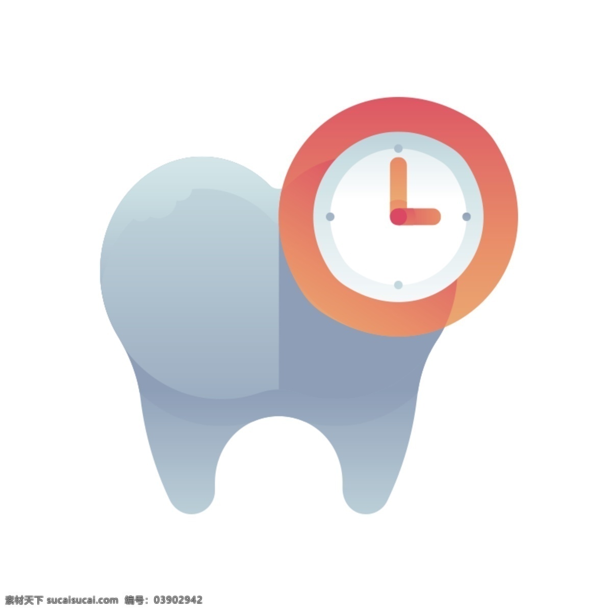 牙齿时间图标 牙齿 时间 图标