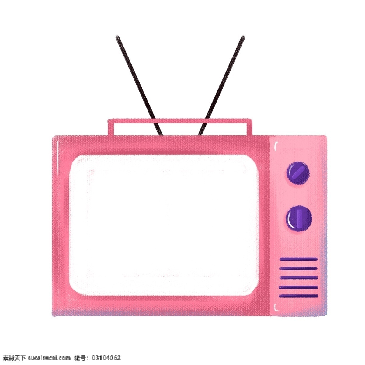 复古 粉色 电视 插画 粉色的电视 卡通的电视 手绘电视 电视装饰 电视插画 漂亮的电视 复古电视