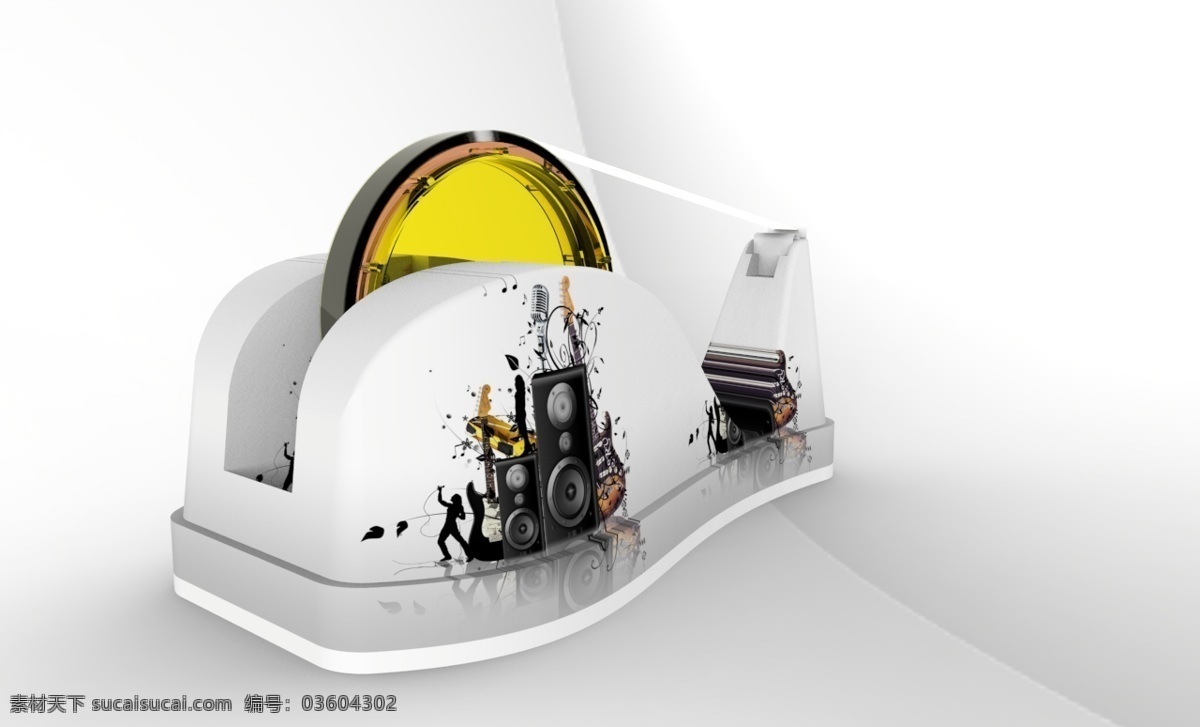 胶带 切割器 刀 机械 夹 曲线 圆 辊 3d模型素材 家具模型