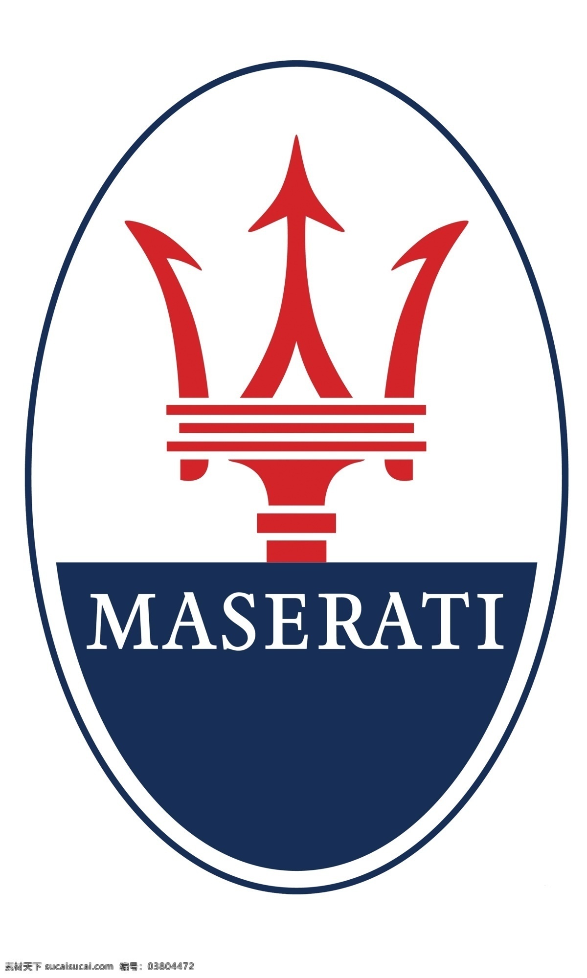 玛莎拉蒂标志 豪车标志 标志设计 广告设计模板 源文件