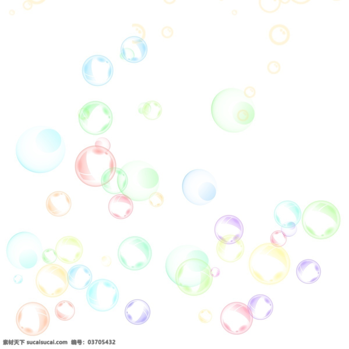 七彩 泡泡 多样式 分 图 层 商用 飞舞 圆形 半透明 分图层 可商用 散布