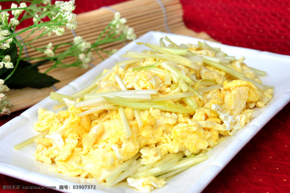 韭黄炒蛋 美食 传统美食 餐饮美食 高清菜谱用图