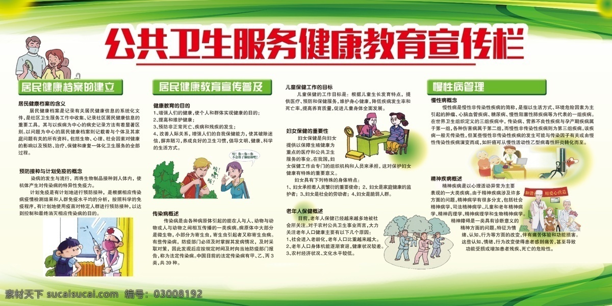 公共卫生 服务 宣传栏 公共卫生服务 卫生服务宣传 健康教育 健康教育展板 公共卫生健康 展板模板