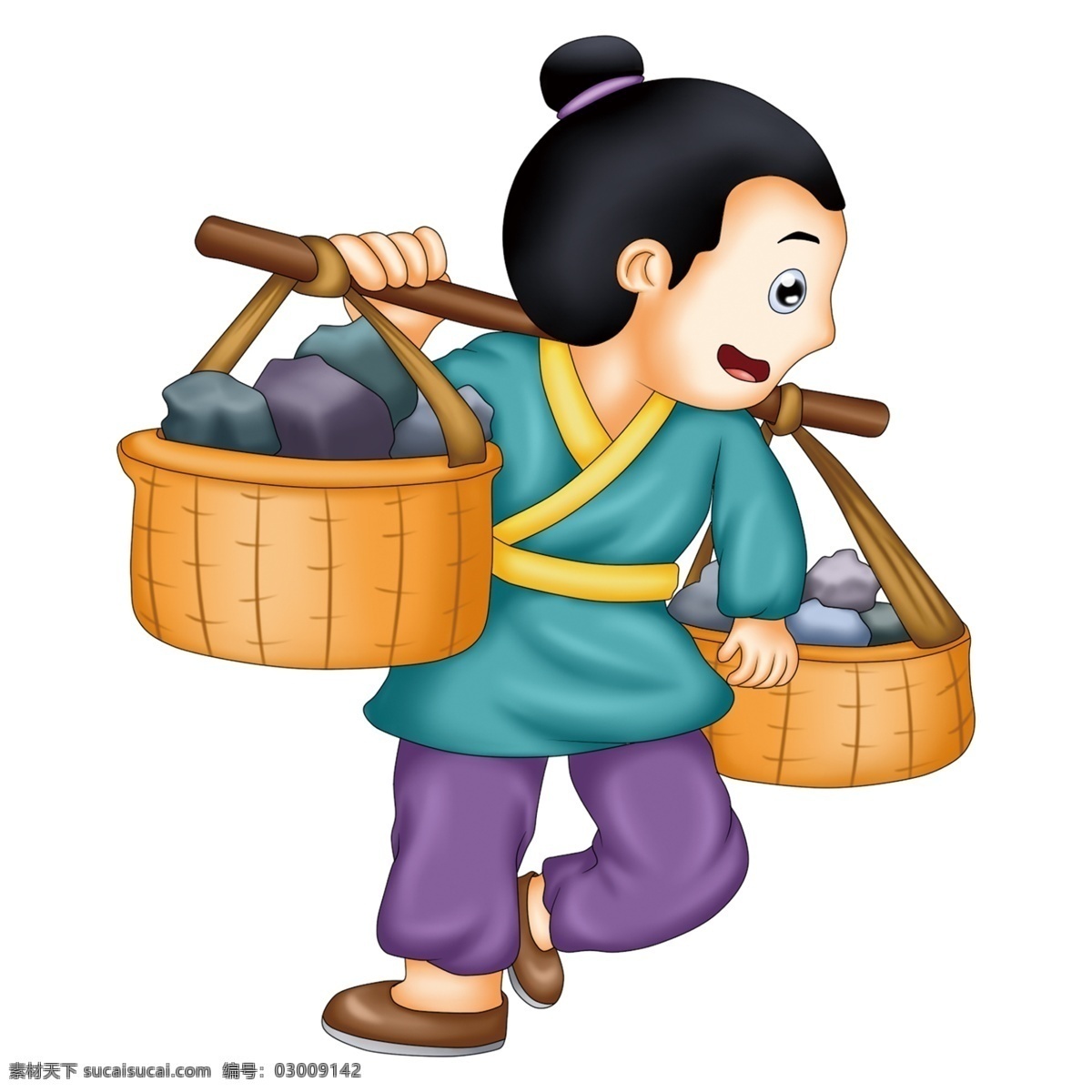 手绘 古代 男人 插画 古风元素 人物素材 汉服 元素设计 古代男人