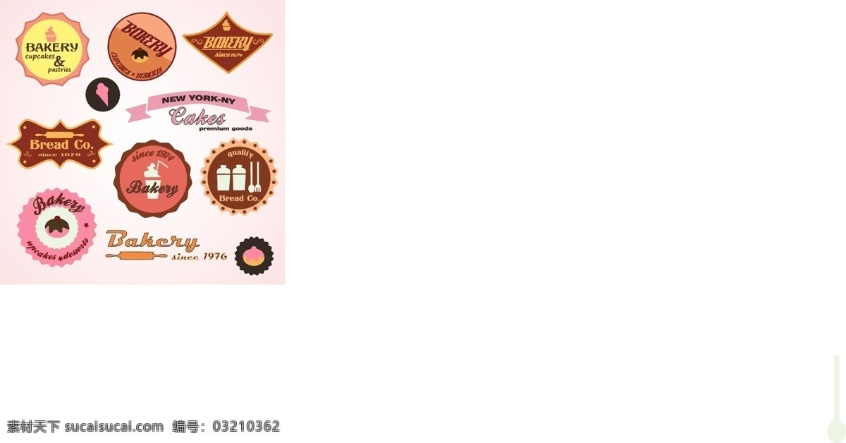 logo 标签 标识标志图标 标志 冰淇淋 菜单 餐饮标签 餐饮美食 蛋糕标签 面包 手绘 时尚 矢量 生活百科 图标 小图标 psd源文件 餐饮素材