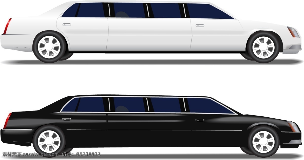 长轴距 轿车 向量 汽车 延长汽车 豪华车 运输车 矢量图 日常生活
