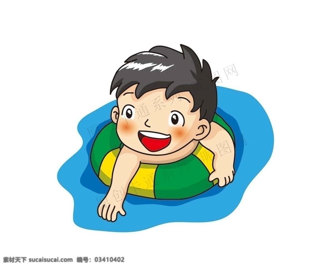 游泳池 小朋友 原创 卡通系列 学游泳 小孩 儿童 卡通 人物 游泳 夏天 夏季 幼儿 小学生 救生圈 学习 ai格式 原创共享 人物图库 儿童幼儿