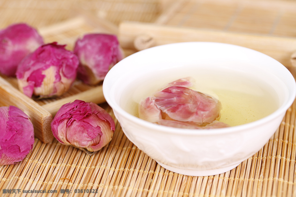 牡丹 花茶 餐饮美食 花 花草茶 养生茶 饮料酒水 牡丹花茶 干花 psd源文件 餐饮素材