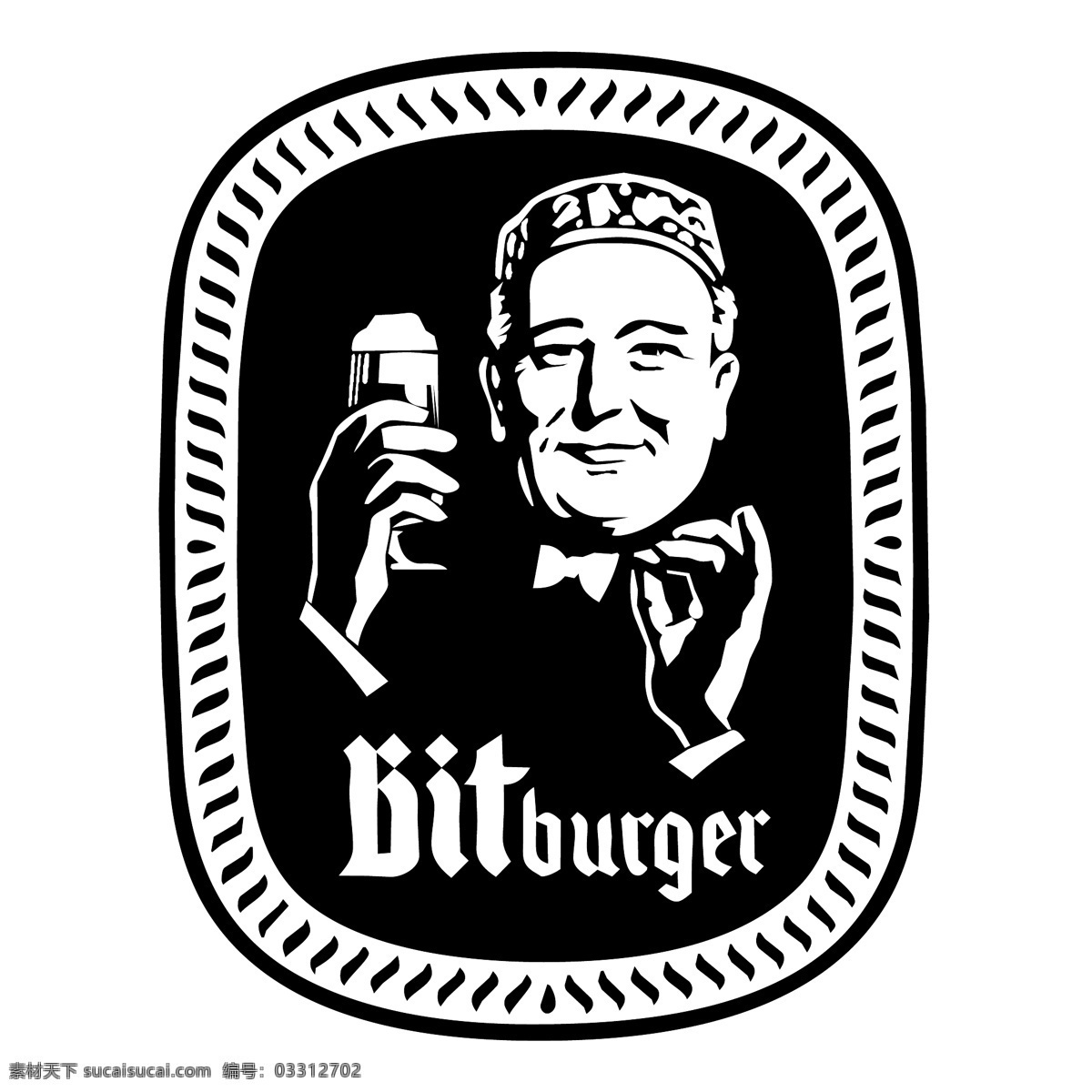 bitburger 碧 特 博格 logo 德国 白色