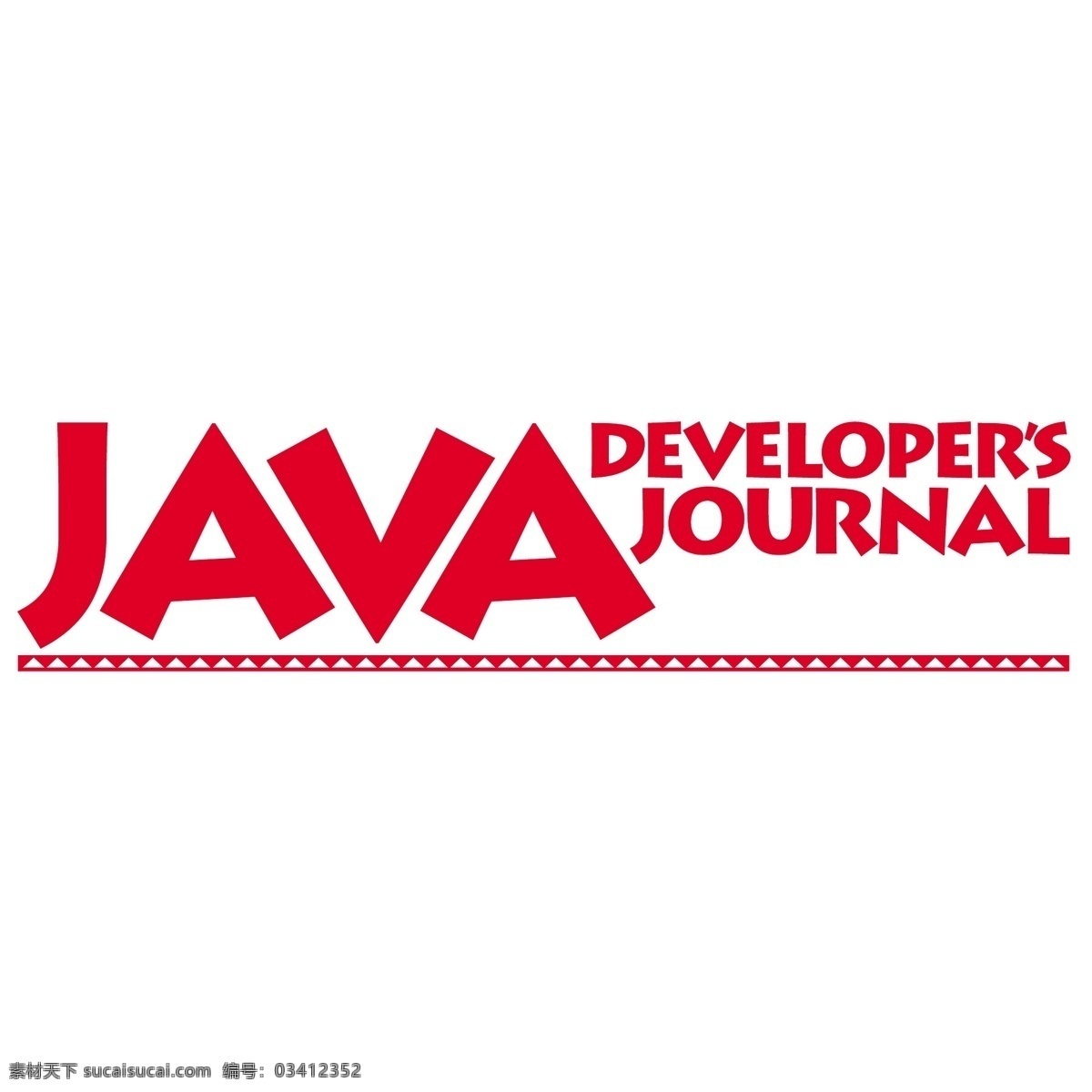 免费 java 开发者 杂志 标志 白色