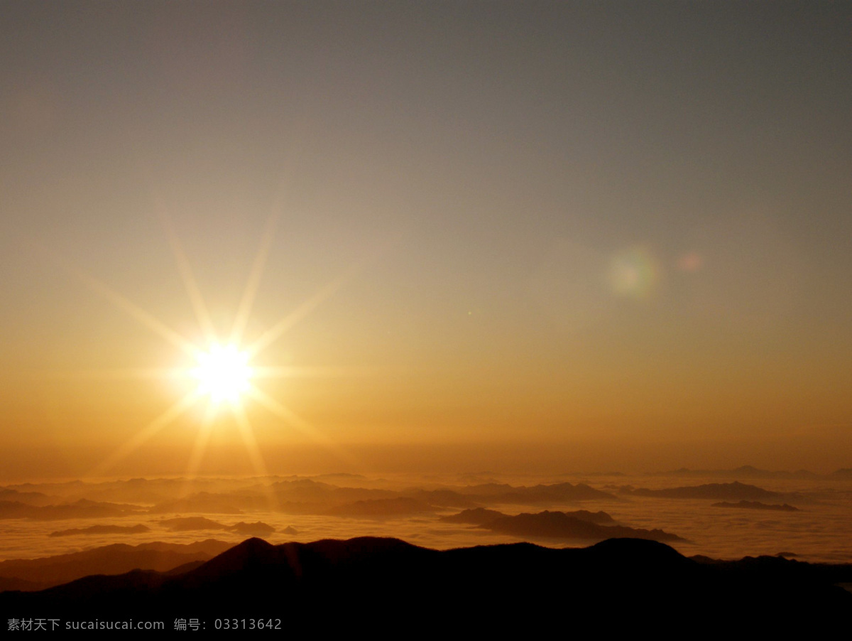 云海日出 日出 太阳 光芒 群山 高山 山脉 云雾 森林 森林公园 大自然 生态旅游 云海 自然风景 自然景观