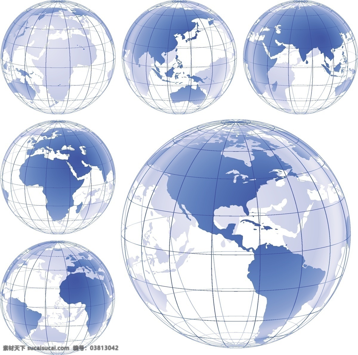 蓝色 地球 地图 矢量图 地球全貌 地球矢量 蓝色地球 地球下载 地球矢量下载 白色