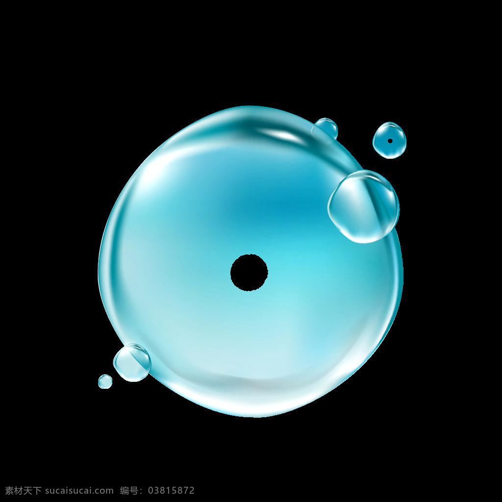 淡 蓝色 唯美 水珠 元素 png元素 公益广告 免抠元素 透明元素