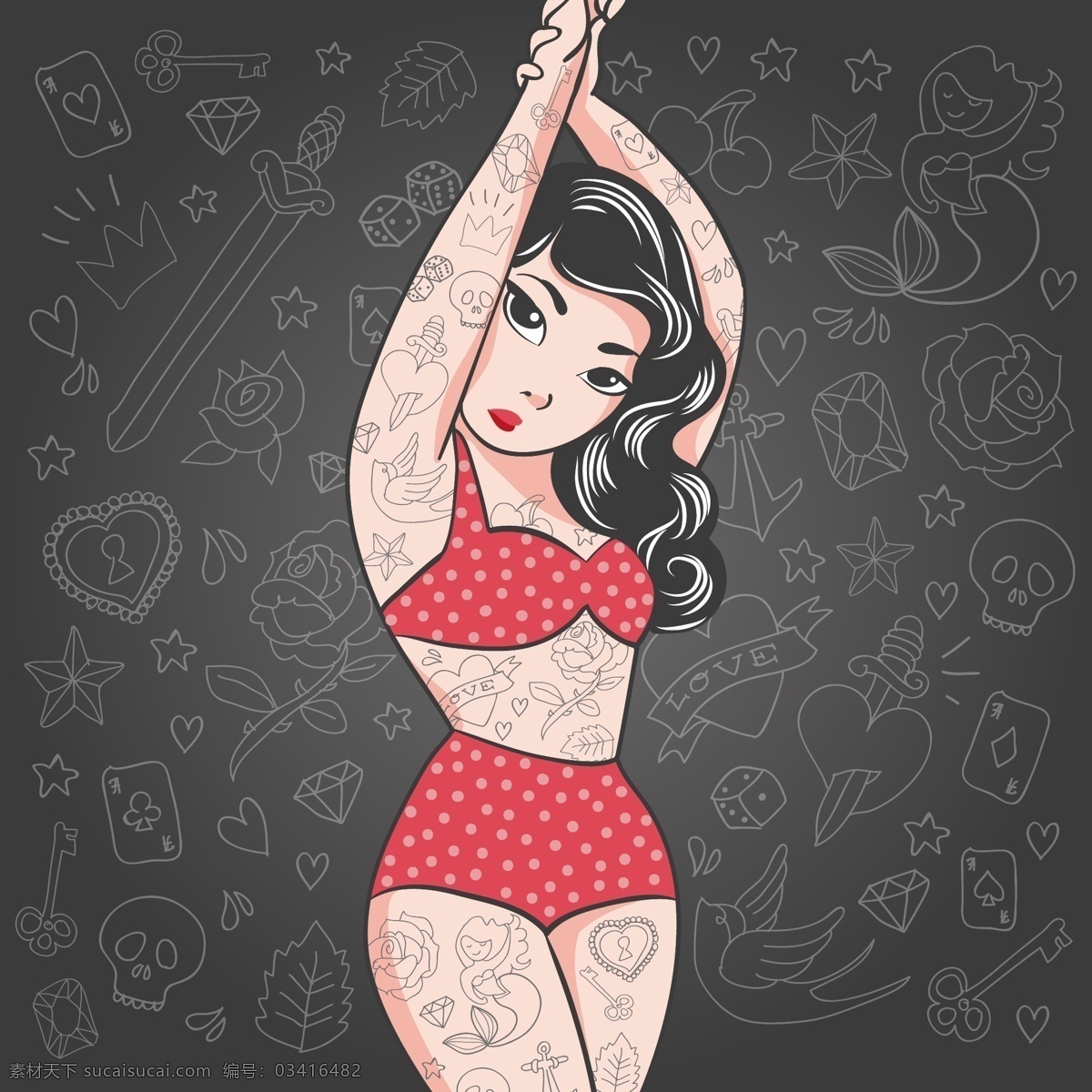 内衣 美女 创意 人物 图标 矢量图 矢量人物