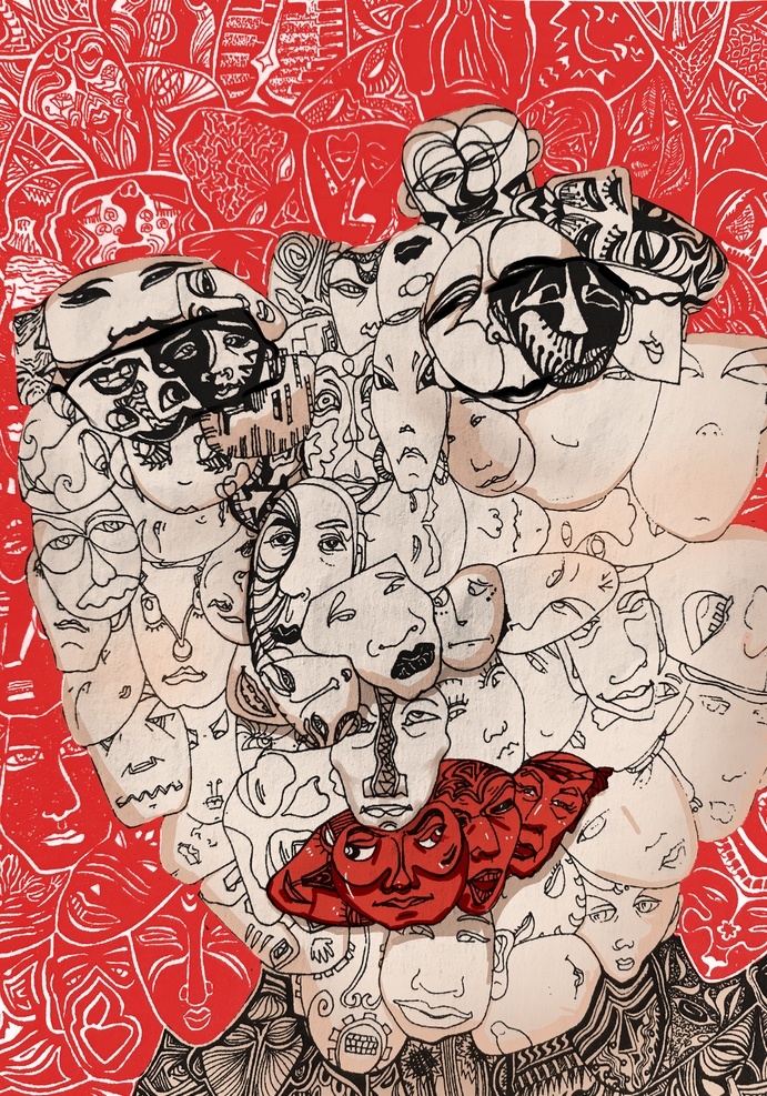 原创 当代艺术 插画 编排 作业