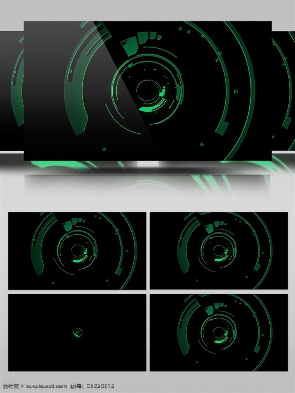 动感 节奏 视频 节奏动感 科技感 vj线条 绿色 圆形 影视后期 视频素材 动态视频素材
