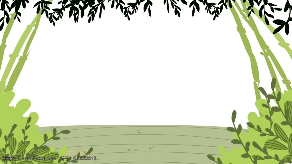 小 清新 叶子 装饰 绿色 主题 边框 卡通 海报插画 手绘 精美插画 广告插画 小清新 简约 图案装饰设计 植物装饰 叶子装饰