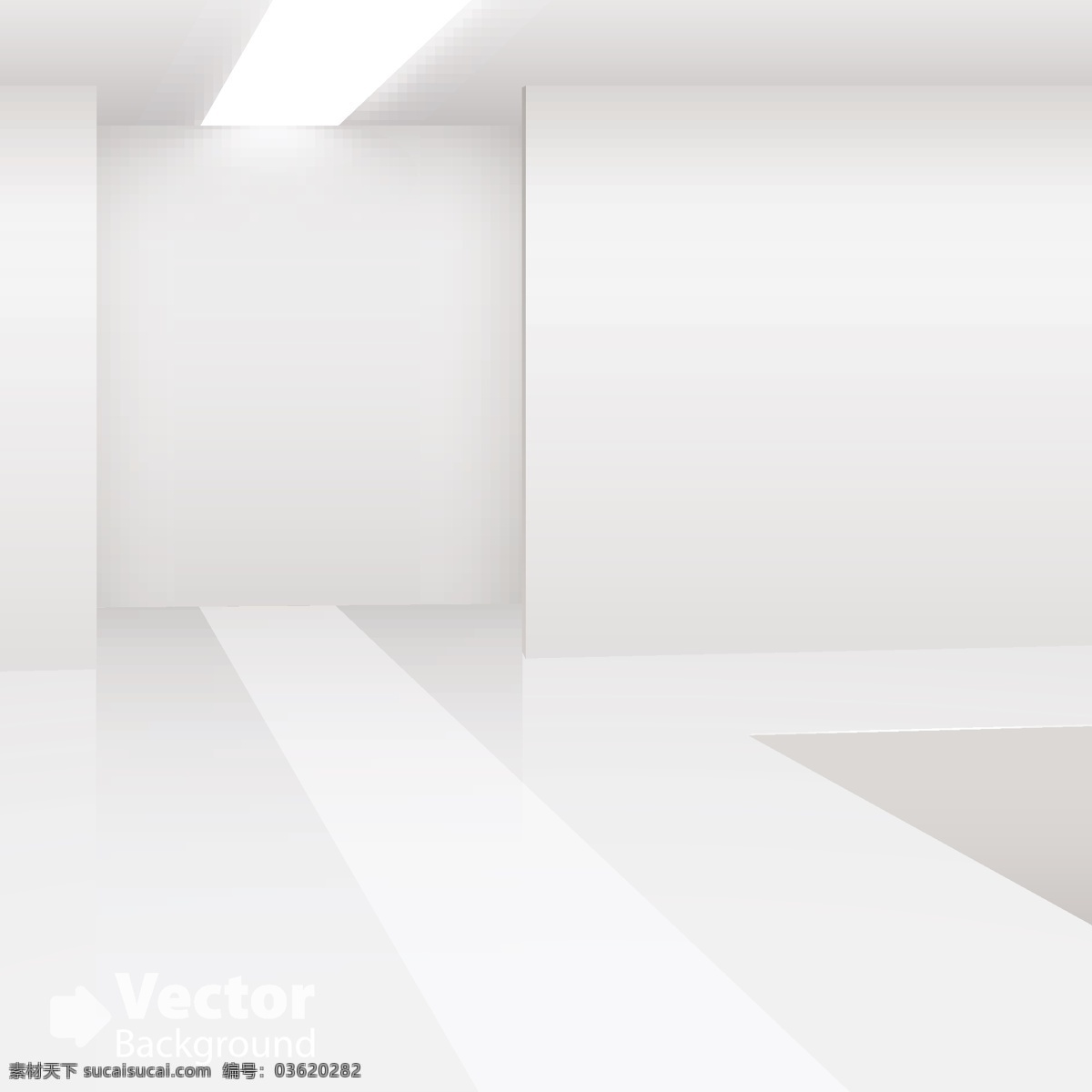 白色 空间展示 矢量 展览 展示空间照明 矢量图 其他矢量图