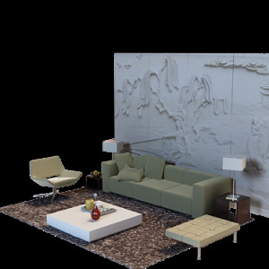 3d 多人 沙发 模型 max9 布艺沙发 茶几 靠枕 客厅 台灯 现代 装饰品 有贴图 家具组合 固定腿 多人沙发 边几 3d模型素材 家具模型