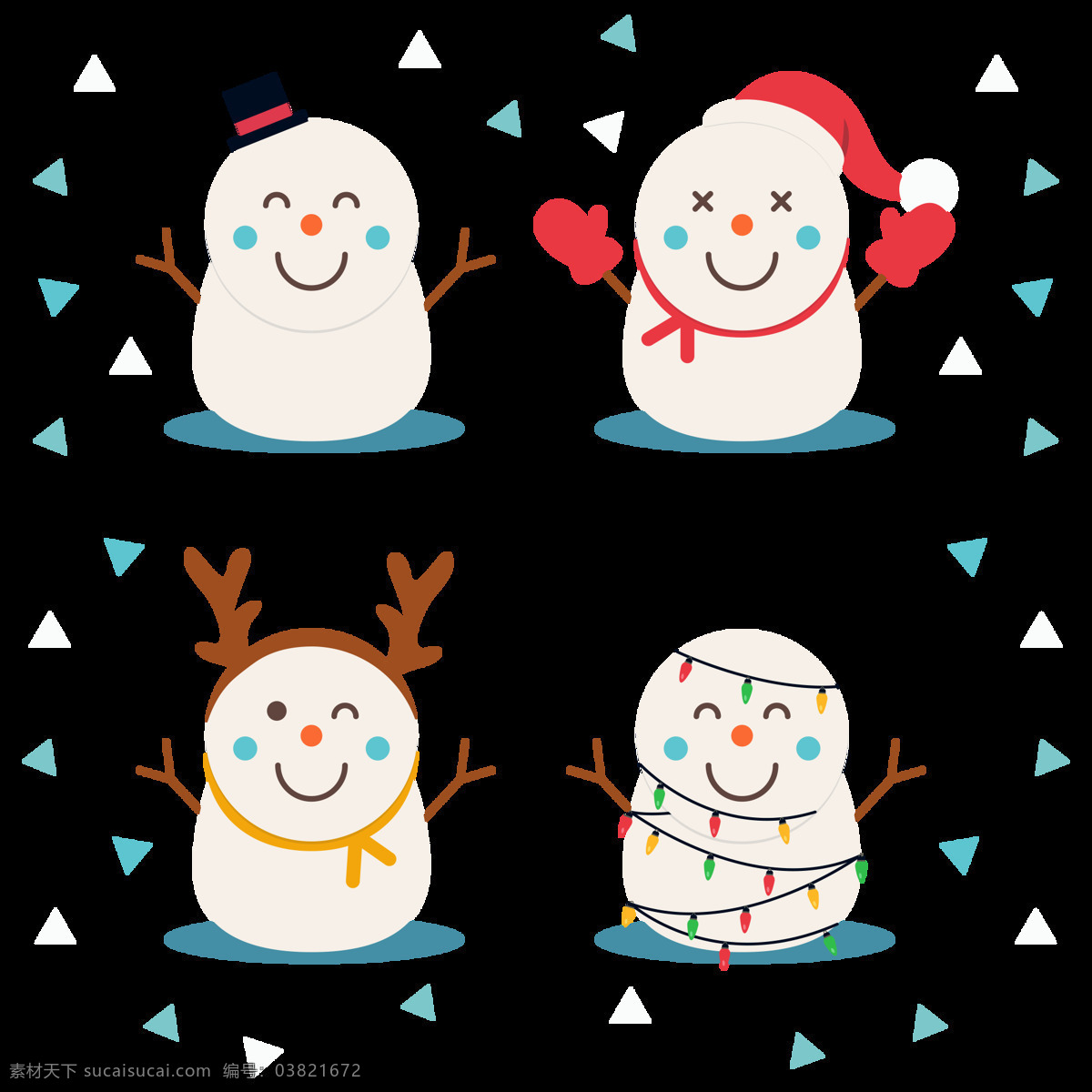 可爱 圣诞 雪人 元素 2018圣诞 冬季元素 堆雪人 卡通雪人 可爱雪人 设计元素 圣诞节 圣诞节快乐 圣诞雪人 圣诞装饰 新年快乐