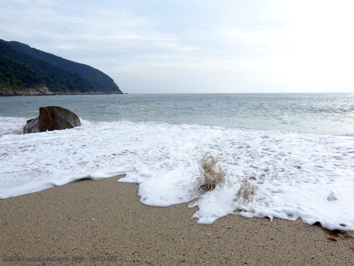 海景 海面 海水 礁石 景 浪花 沙滩 岩石 山头 自然风景 自然景观 风景 生活 旅游餐饮