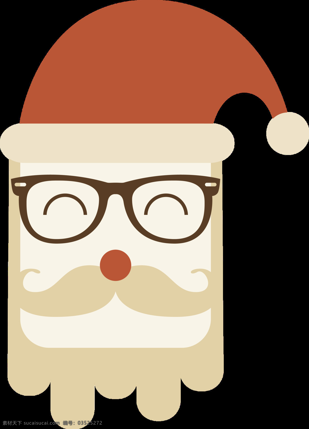 卡通 圣诞 帽 圣诞老人 png元素 老人 礼物 免抠元素 圣诞节 圣诞帽 透明元素 装饰
