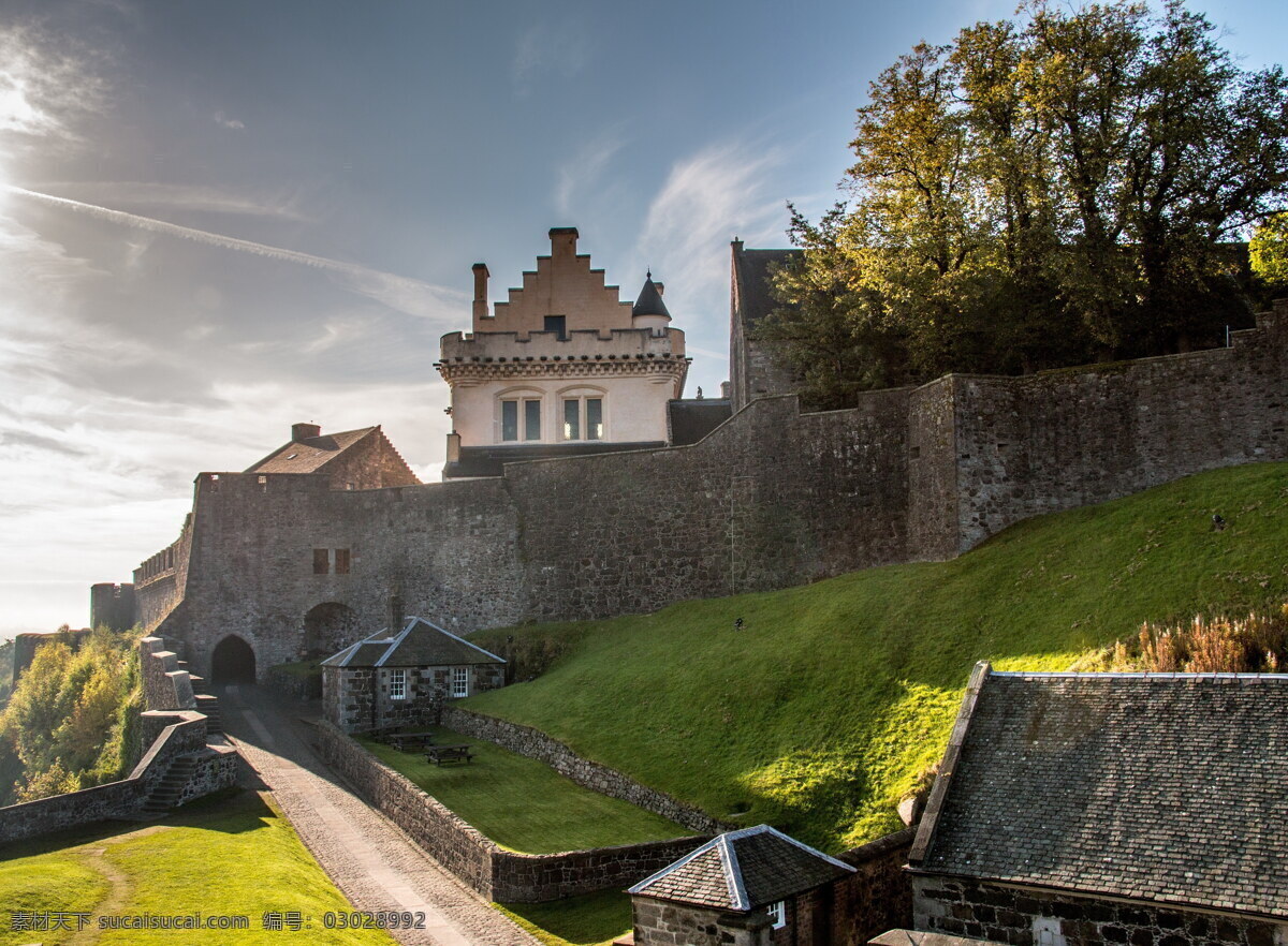 欧洲 古城堡 风景 高清 英国 斯特林城堡 城堡 古堡 碉堡